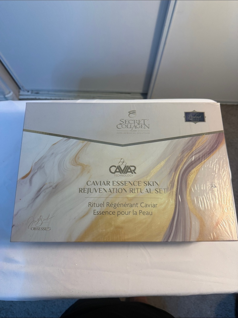 Secret Collagen Caviar Essence Skin Rejuvenation Ritual Set - White/Gold